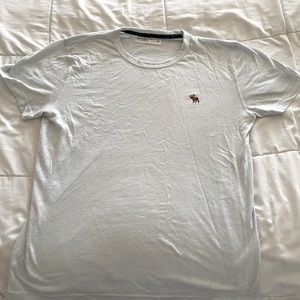 Abercrombie and fitch Only worn once very light baby blue shirt with logo